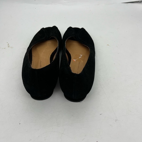 Anonymous Copenhagen Women’s Tiffy Black Genuine Suede Peep Toe Flats - Picture 10 of 12